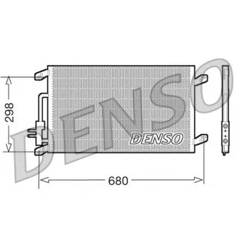Condenseur, climatisation DENSO DCN13016