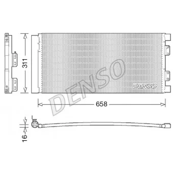 Condenseur, climatisation DENSO DCN14002