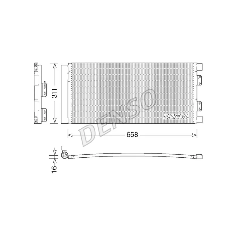 Condenseur, climatisation DENSO DCN14002