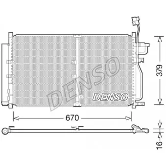 Condenseur, climatisation DENSO DCN15003