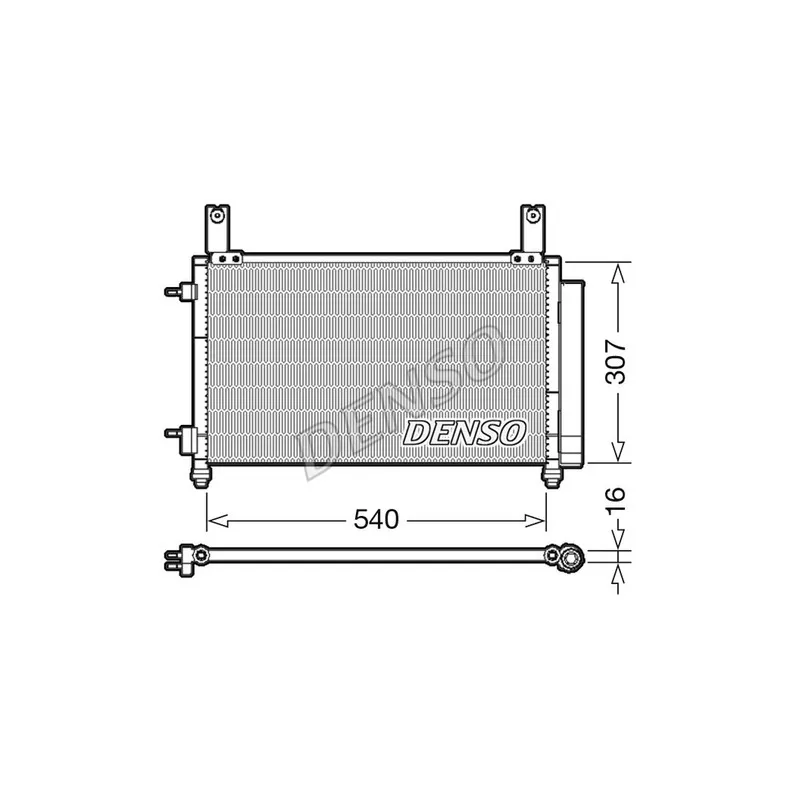Condenseur, climatisation DENSO DCN15004