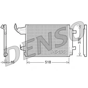 Condenseur, climatisation DENSO DCN16001