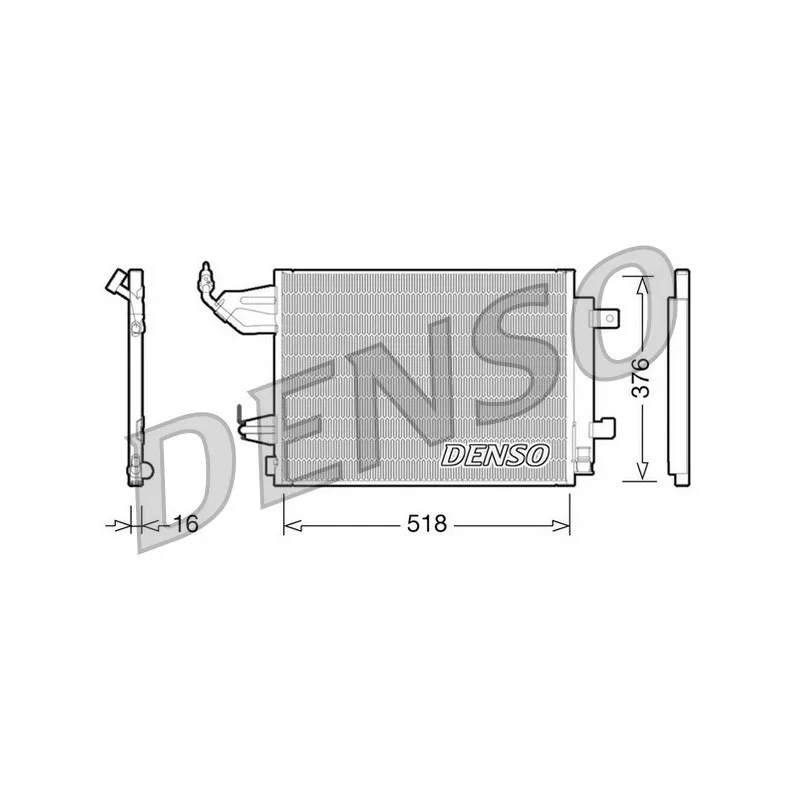 Condenseur, climatisation DENSO DCN16001