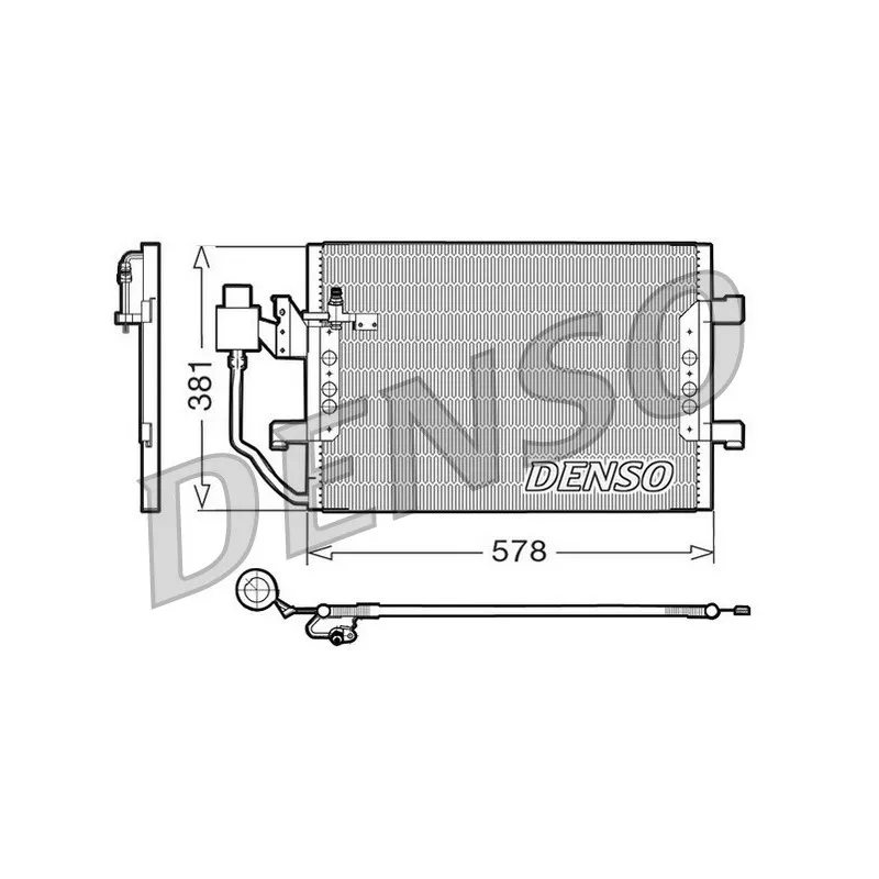 Condenseur, climatisation DENSO DCN17001