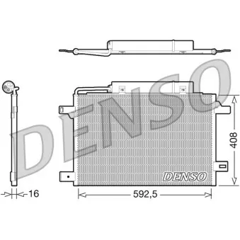 Condenseur, climatisation DENSO DCN17003
