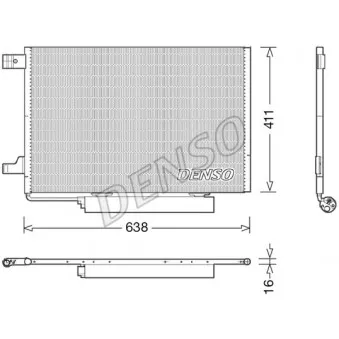 Condenseur, climatisation DENSO DCN17006