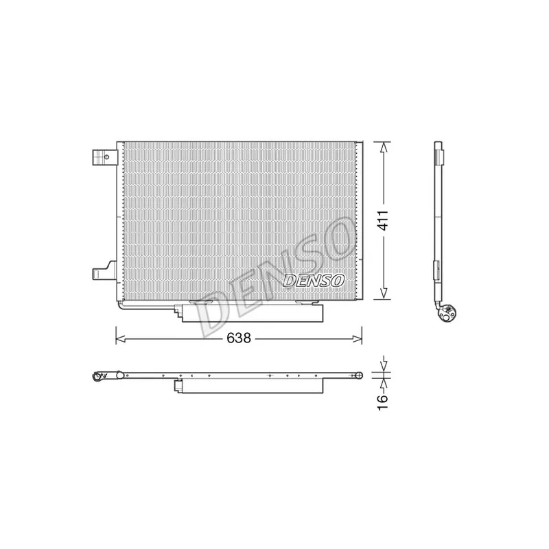 Condenseur, climatisation DENSO DCN17006