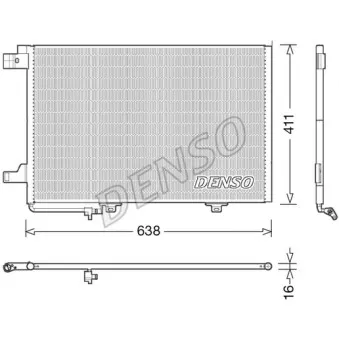 Condenseur, climatisation DENSO DCN17007