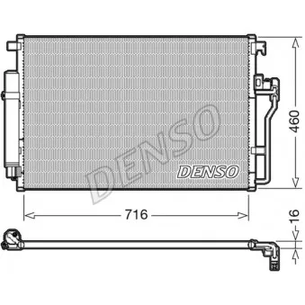 Condenseur, climatisation DENSO DCN17008