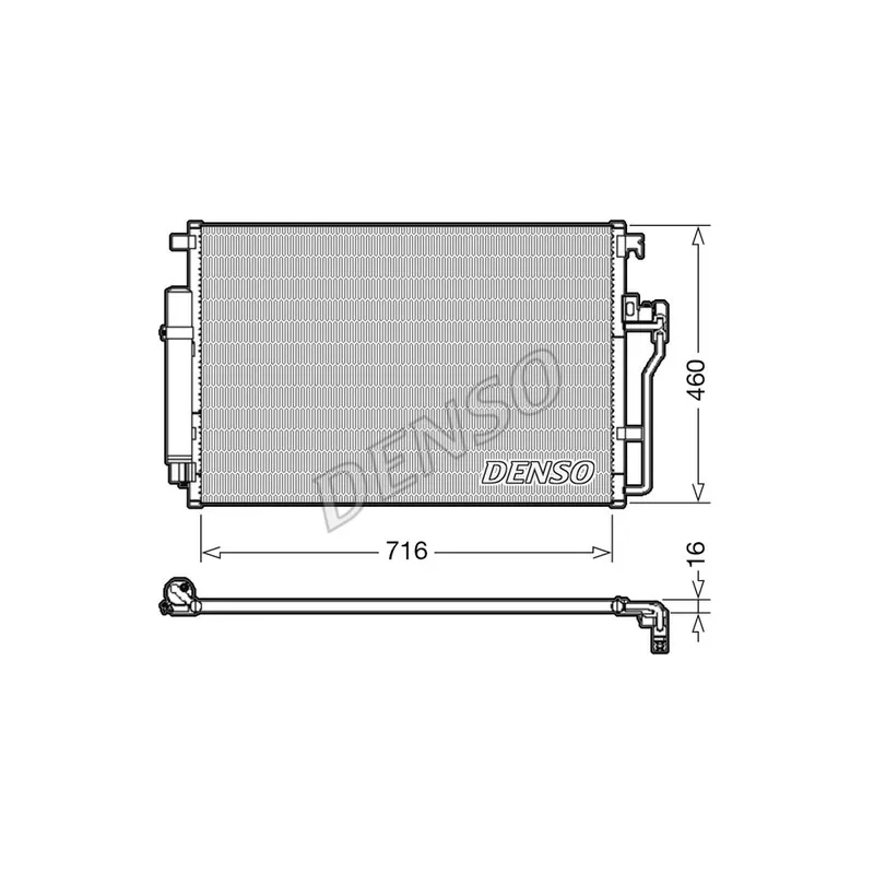 Condenseur, climatisation DENSO DCN17008