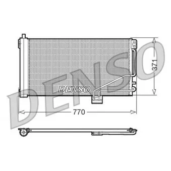 Condenseur, climatisation DENSO DCN17014