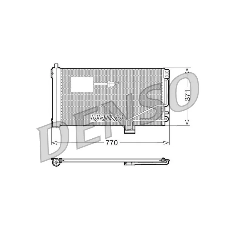 Condenseur, climatisation DENSO DCN17015