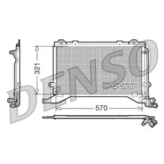 Condenseur, climatisation DENSO DCN17020