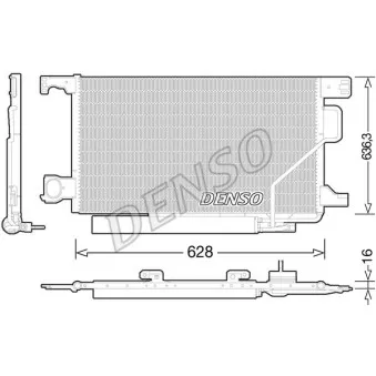 Condenseur, climatisation DENSO DCN17023