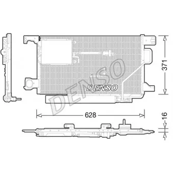 Condenseur, climatisation DENSO DCN17024