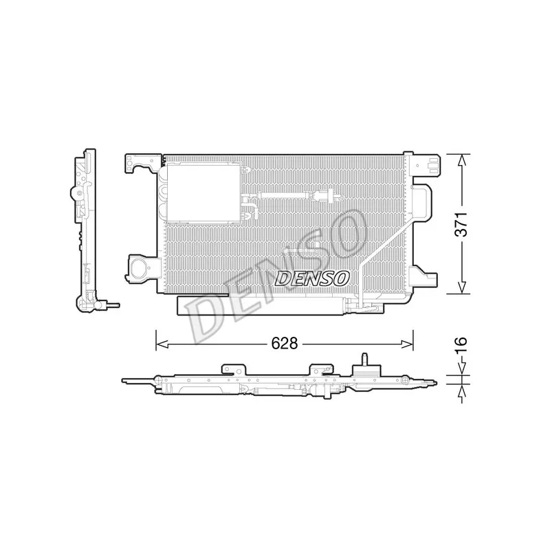 Condenseur, climatisation DENSO DCN17024