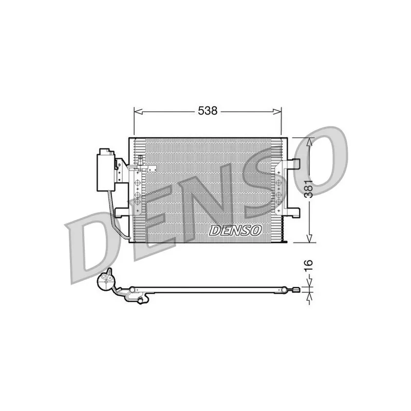 Condenseur, climatisation DENSO DCN17025