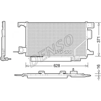 Condenseur, climatisation DENSO DCN17026