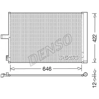 Condenseur, climatisation DENSO DCN17027