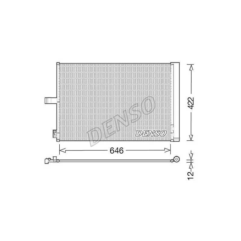 Condenseur, climatisation DENSO DCN17027
