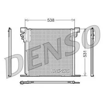 Condenseur, climatisation DENSO DCN17030