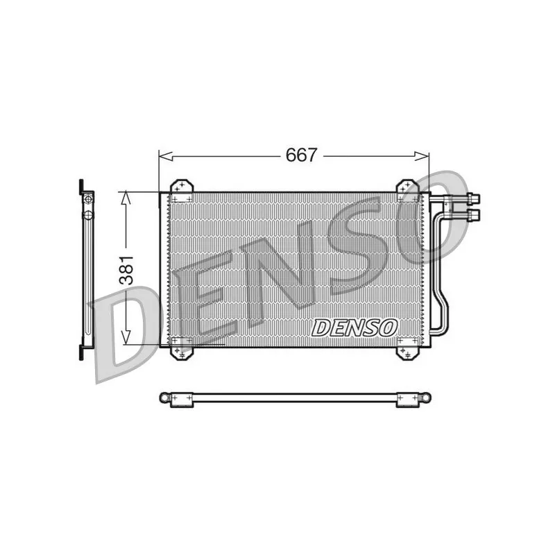 Condenseur, climatisation DENSO DCN17055