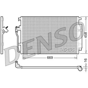 Condenseur, climatisation DENSO DCN17056