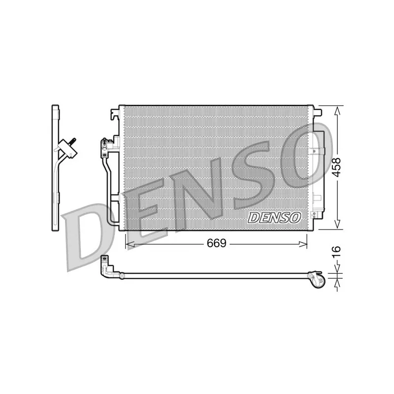 Condenseur, climatisation DENSO DCN17056