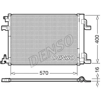 Condenseur, climatisation DENSO DCN20001