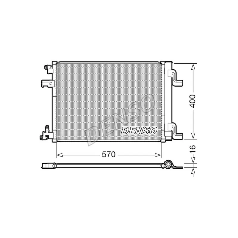 Condenseur, climatisation DENSO DCN20001