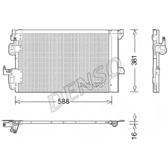 Condenseur, climatisation DENSO DCN20007
