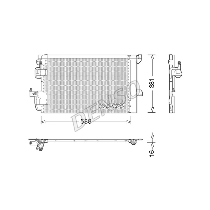 Condenseur, climatisation DENSO DCN20007