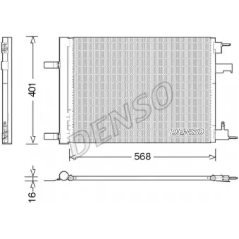 Condenseur, climatisation DENSO DCN20008