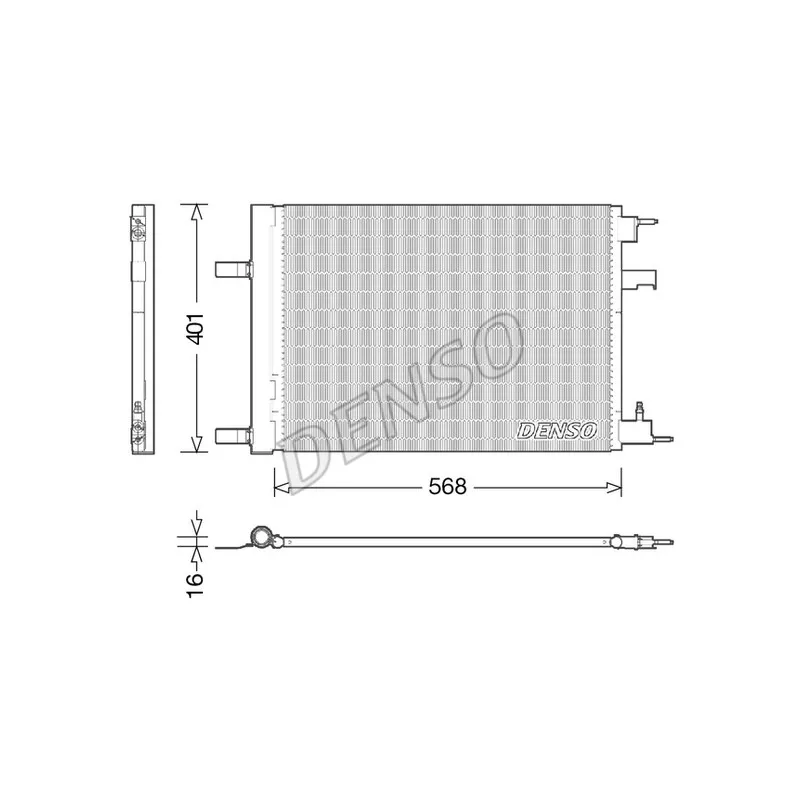 Condenseur, climatisation DENSO DCN20014