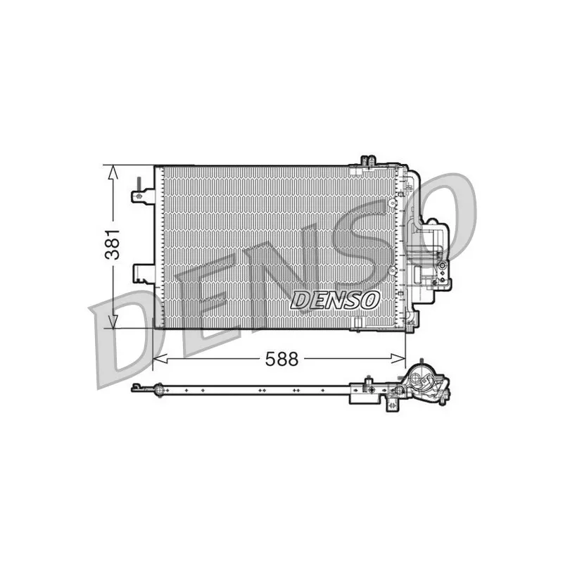 Condenseur, climatisation DENSO DCN20021