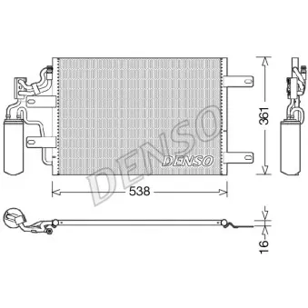 Condenseur, climatisation DENSO DCN20025