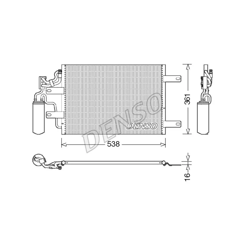 Condenseur, climatisation DENSO DCN20025