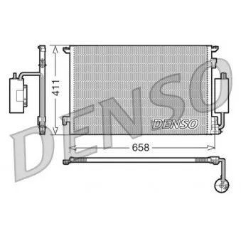 Condenseur, climatisation DENSO DCN20034