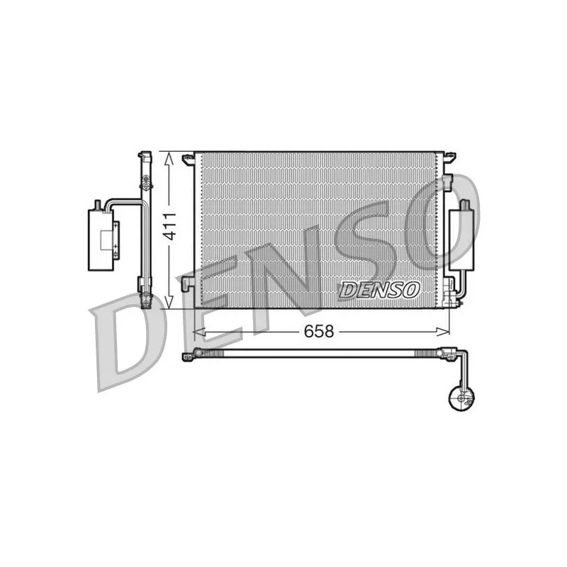 Condenseur, climatisation DENSO DCN20034