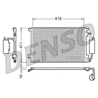 Condenseur, climatisation DENSO DCN20035