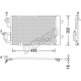 Condenseur, climatisation DENSO DCN20037