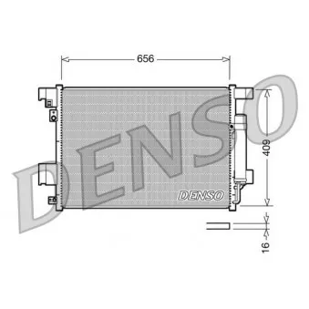Condenseur, climatisation DENSO DCN21001