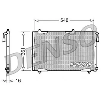 Condenseur, climatisation DENSO DCN21002