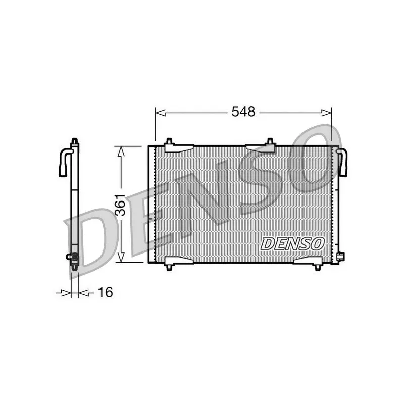Condenseur, climatisation DENSO DCN21002