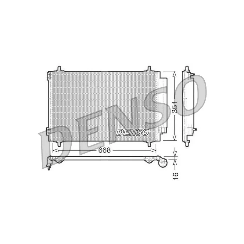 Condenseur, climatisation DENSO DCN21017
