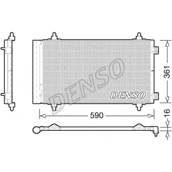 Condenseur, climatisation DENSO DCN21018