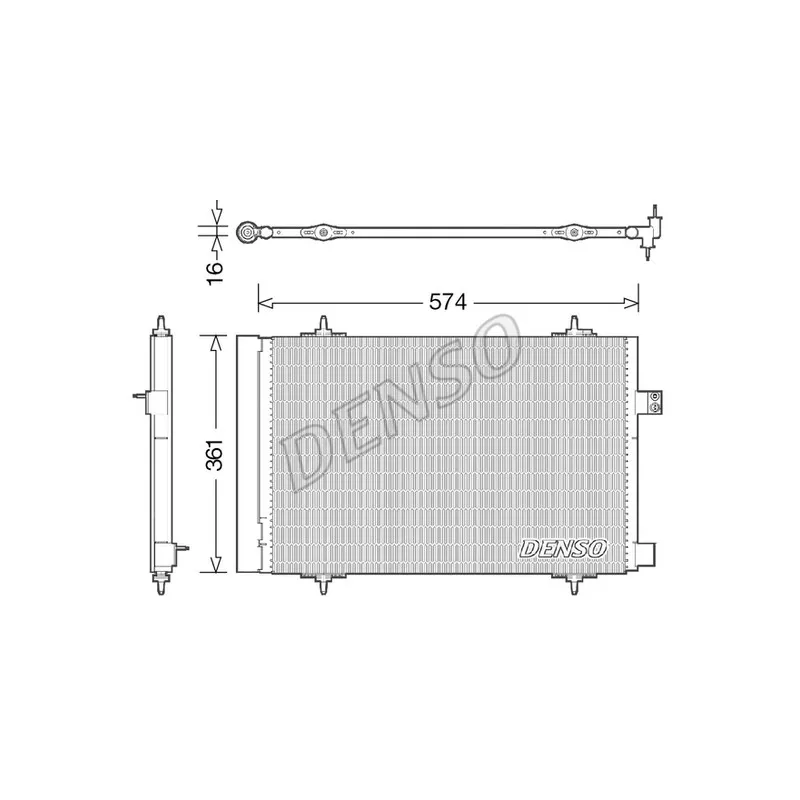 Condenseur, climatisation DENSO DCN21019