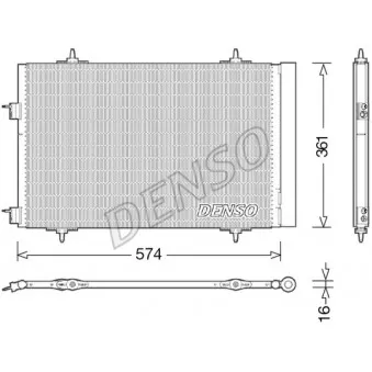 Condenseur, climatisation DENSO DCN21020