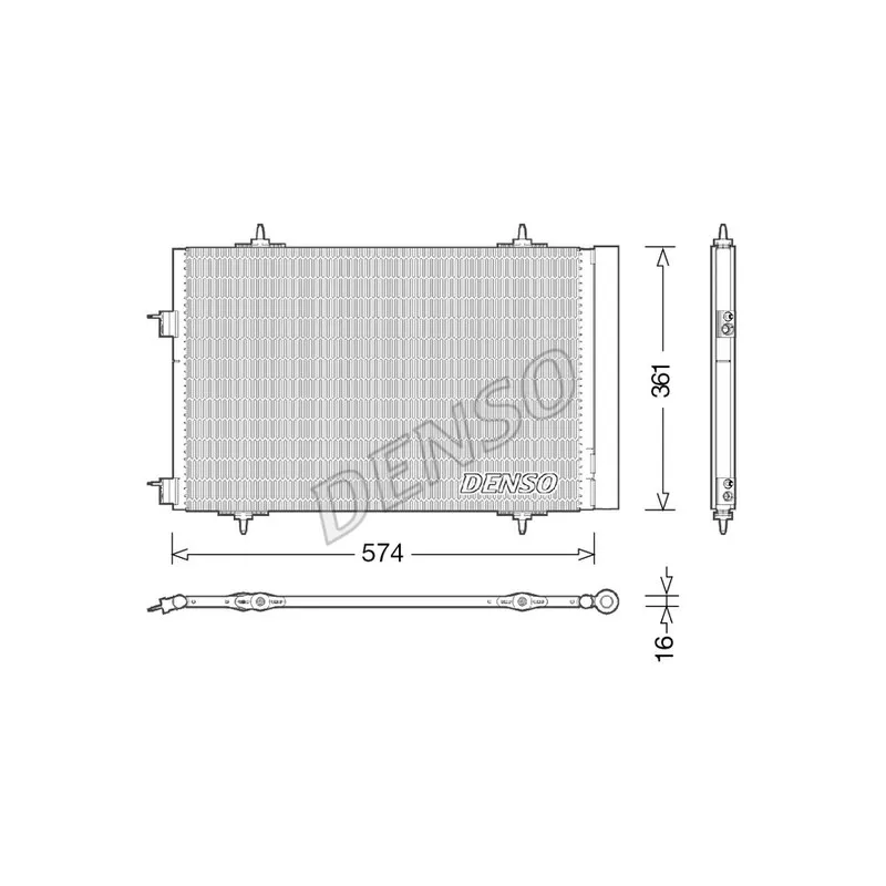 Condenseur, climatisation DENSO DCN21020