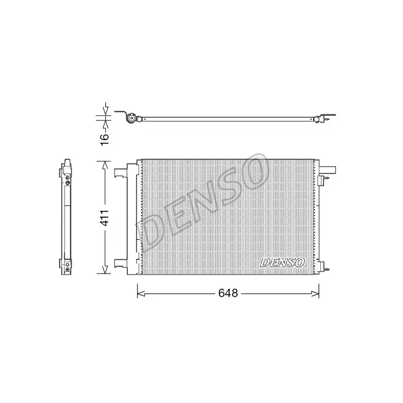 Condenseur, climatisation DENSO DCN21021